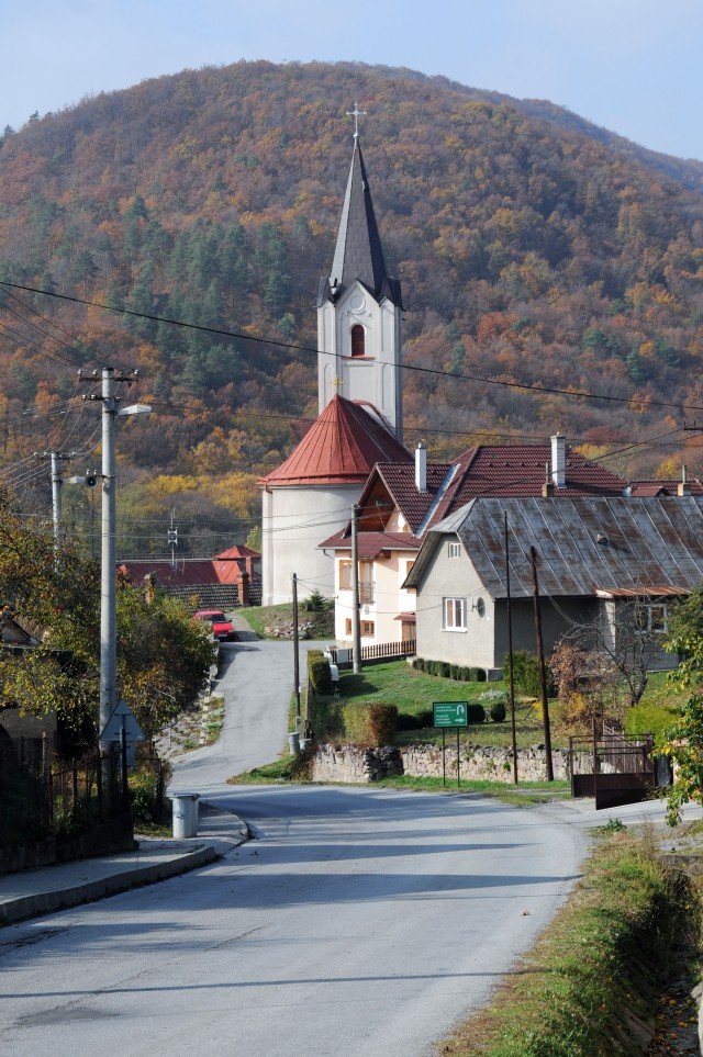 View of the Evangelical Lutheran church, Obisovce, Slovakia.